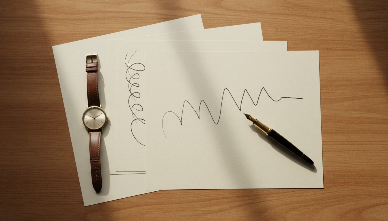 Wedding speaker checking notes on timing before delivering a speech
