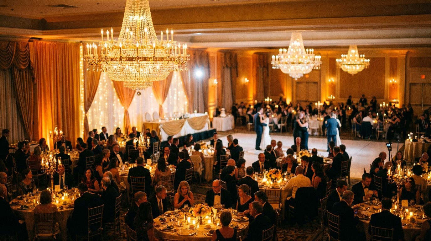 Bride speech moment with the couple at their wedding reception